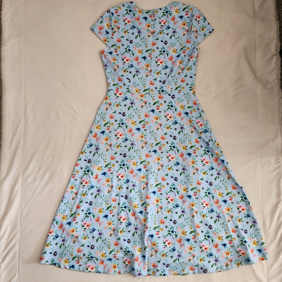 Alexia Admore Floral Sleeveless Midi Dress Size 8 - Picture 6 of 7